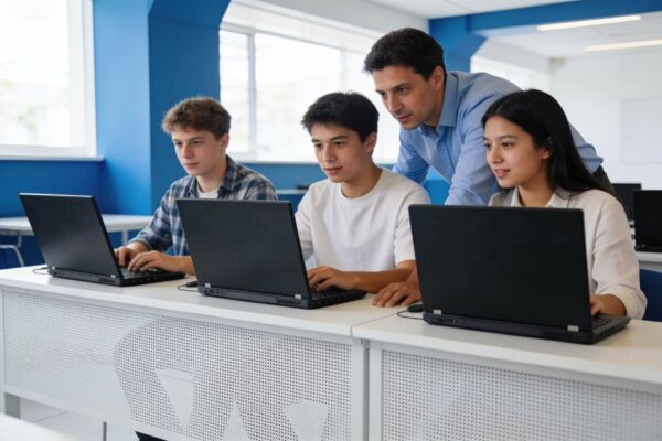 Atelier de formation à l’intelligence artificielle en salle informatique